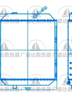 徐工Xugong XCMG LW500KN装载机水箱散热器高质量散热器