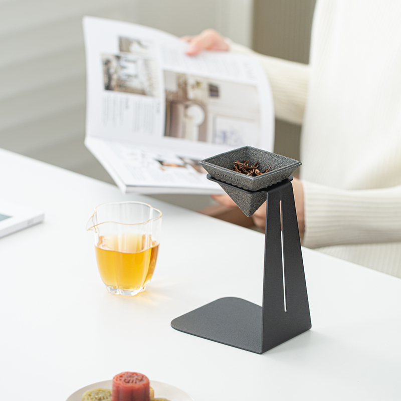 晟窑无孔茶漏家用高端茶滤茶水分离过滤支架懒人小青柑专用泡茶壶