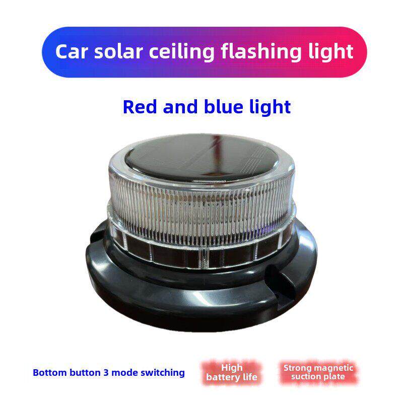 太阳能可充电Led旋转闪光磁交通警告灯电池灯夜间警告信号灯