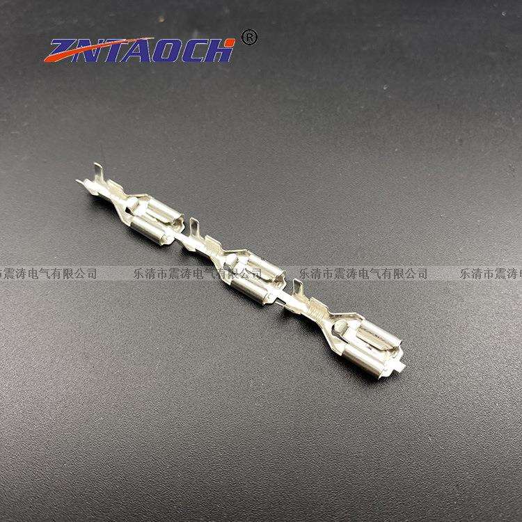 6.3插簧带锁直连带 自锁连绕250端子带锁扣插簧端子 【ZNTAOCH】