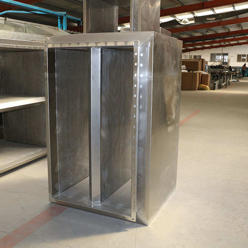 不锈钢阻抗式复合消声器 通风管道消声静压箱 微孔板复合式消声器