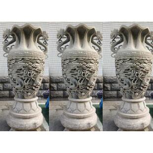 汉白玉花瓶制作公司 景观石头宝瓶图片大全 石制花瓶工艺品价格