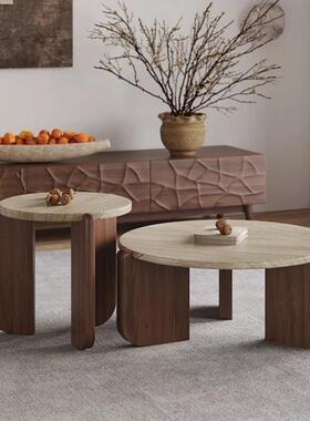 茶石几茶QHA几实木洞茶几简小茶小台小户型客厅极家用l3y