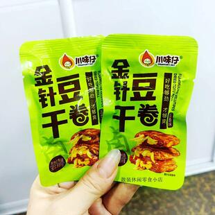 川味仔金针菇豆干卷金针菇和豆制品金针菇素肉解馋零食小包装好吃