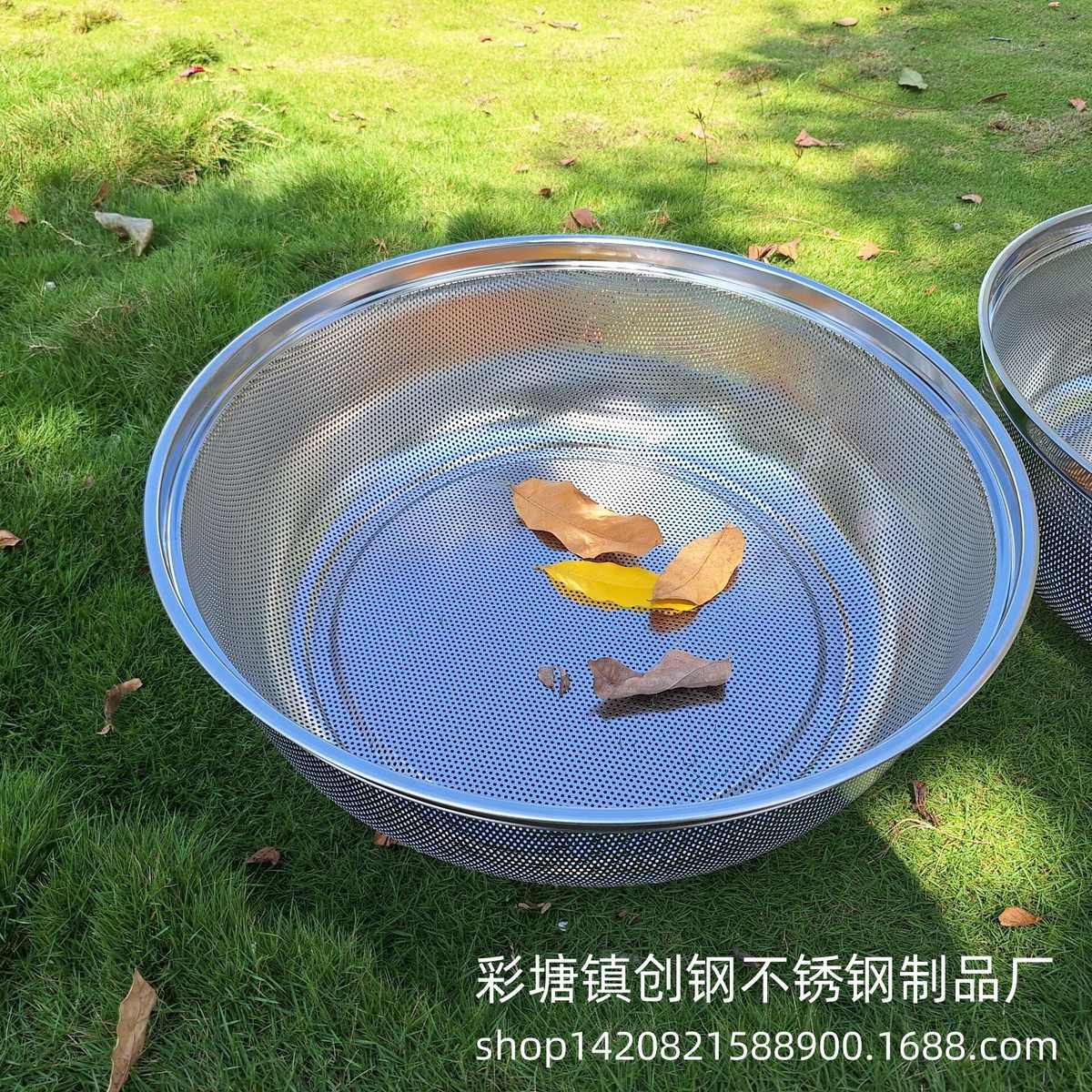 不锈钢洗菜篮沥水篮特厚漏盆洗菜盆 水果篮沥水篮厨房淘米盆