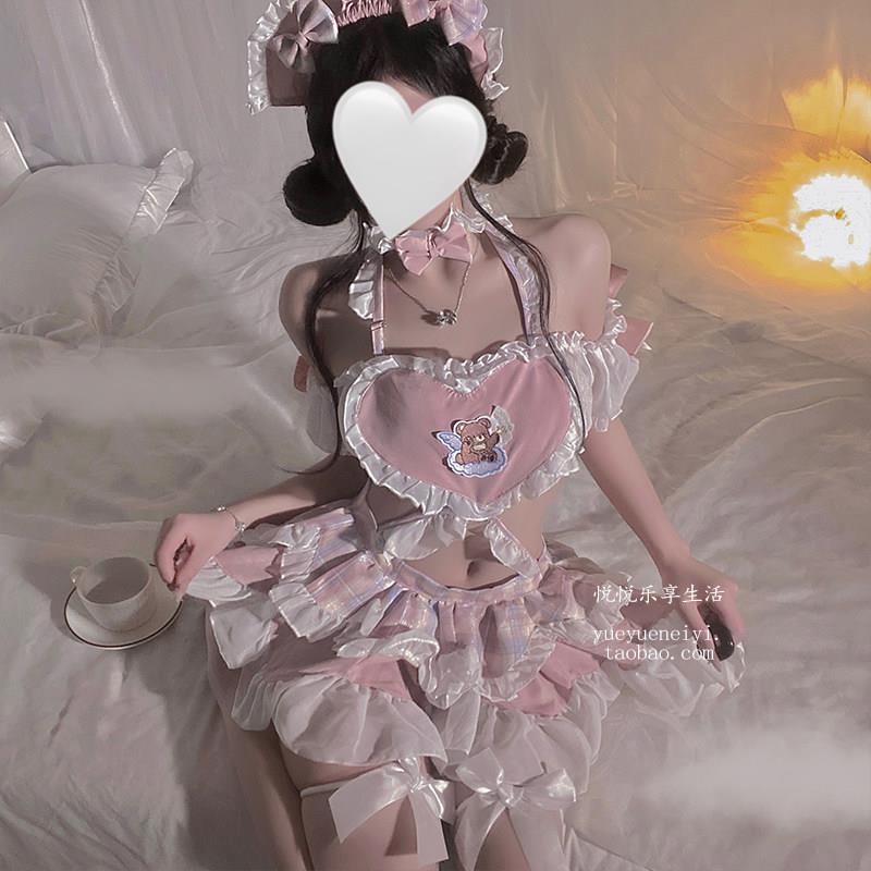 内衣小胸肚兜洋装性感睡衣cos扮演可爱小女仆情趣制服纯欲qqny图片