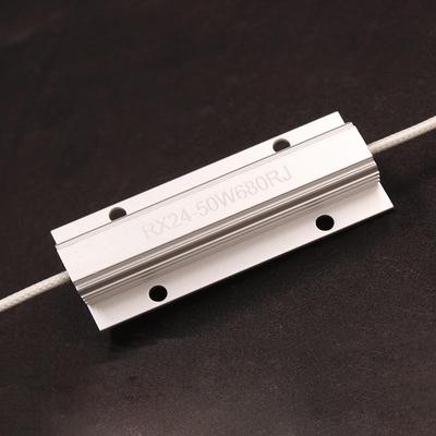 RX24-50W 560ΩJ/680欧银白色引线式电阻器电容放电启动铝壳电阻