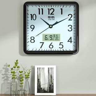 创意时钟挂表简约墙上家用免打孔挂墙电子石英钟 钟表挂钟客厅时尚