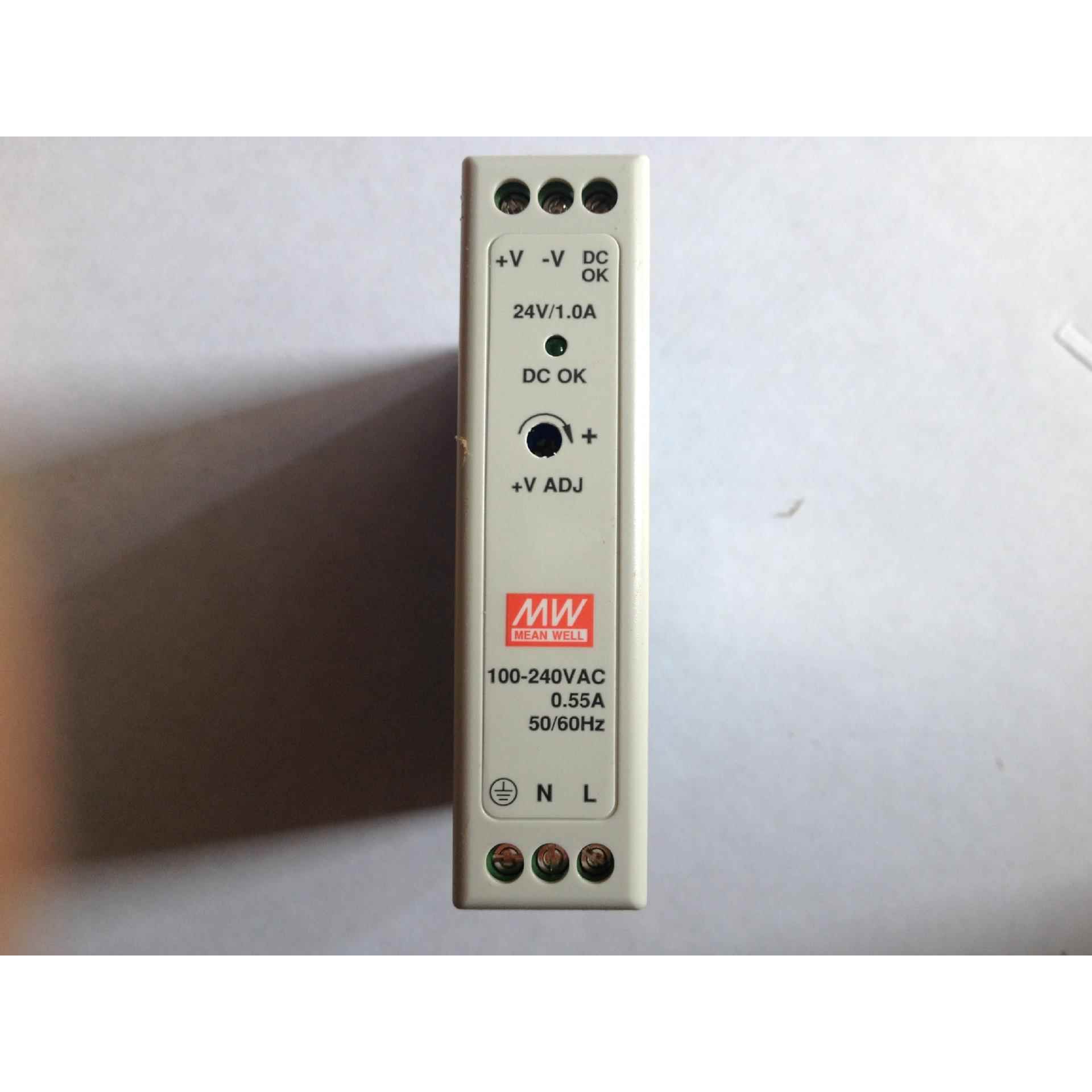 明纬开关电源MDR-20-2424V/1A导轨式安装