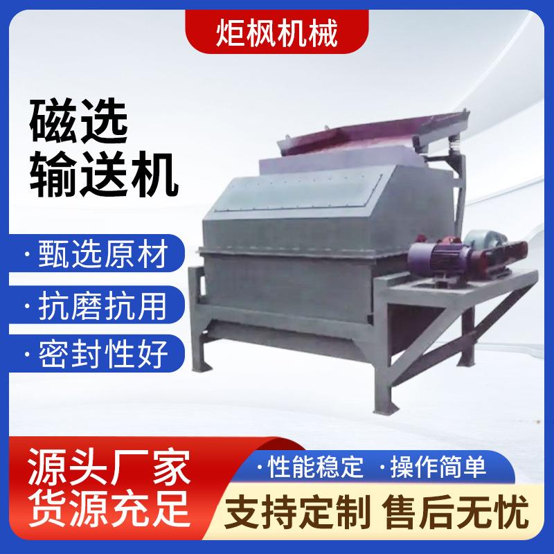 强磁磁选输送机立式磁选机全封闭箱式电磁除铁机磁铁
