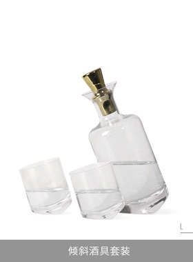 简约现代轻奢玻璃酒杯酒具醒酒器样板房间售楼处餐桌软装饰品摆件