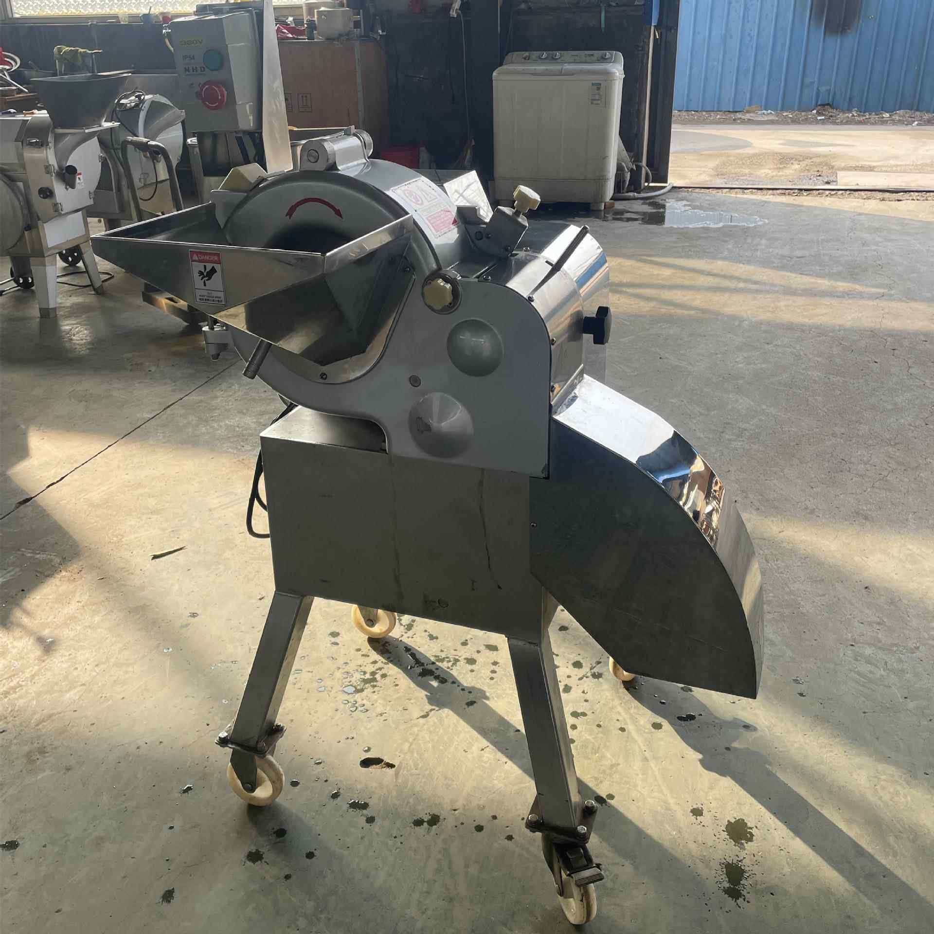 商用全自动酱咸菜榨菜切丁机竹笋黄瓜切块机800型卷心菜切块设备