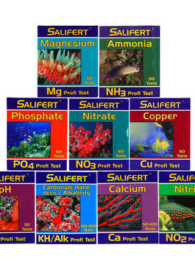 试剂 测khno2沙海水利莎氨利法荷兰鱼缸ph法测试钙po4镁铜no3水质