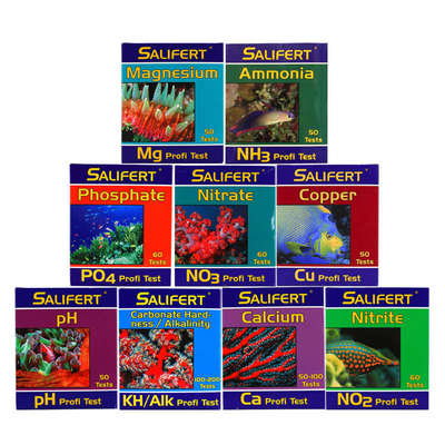 荷兰沙利法莎利法测试剂NO2钙NO3 镁PO4氨PH铜KH海水鱼缸水质测试