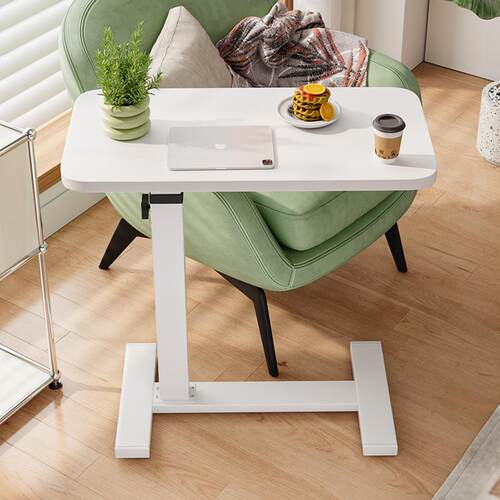 A minimalist, portable side table with sliding functionality
