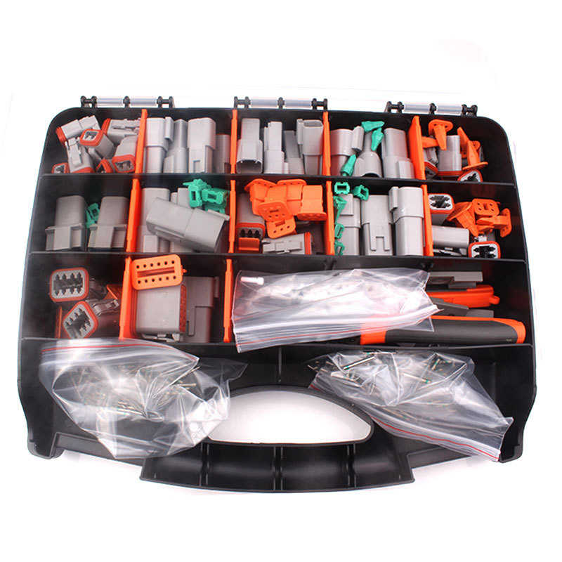 德驰DT系列套装外贸爆款550PCS国产防水汽车连接器线束接插件