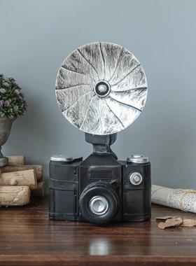 LOAT复古风树脂摆件 酒吧 服装店装饰品 老式照相机