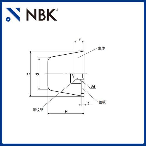 NBK FGBDS-E-NBR 橡胶缓冲器带螺丝 圆锥体形 机械零配件厂家直供