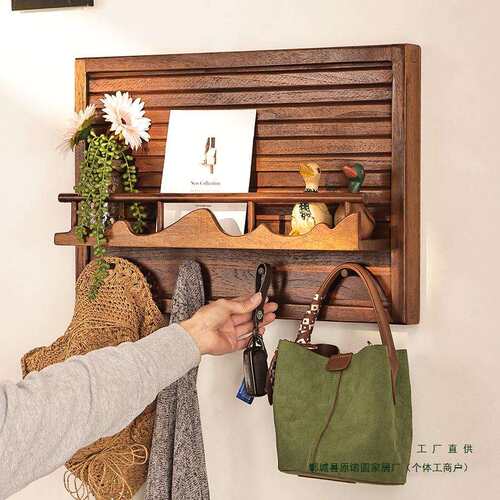 实木电表箱盒遮挡箱电闸箱配电箱装饰画中式挂画置物架挂钩