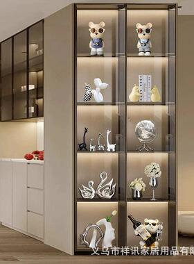电镀轻奢大气酒柜装饰品摆件套装现代客厅餐边电视玻璃柜家居饰品