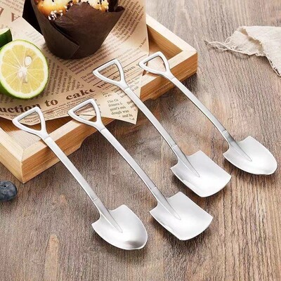 Thickened Stainless Steel Scoop Spoons for Home Use, Vintage