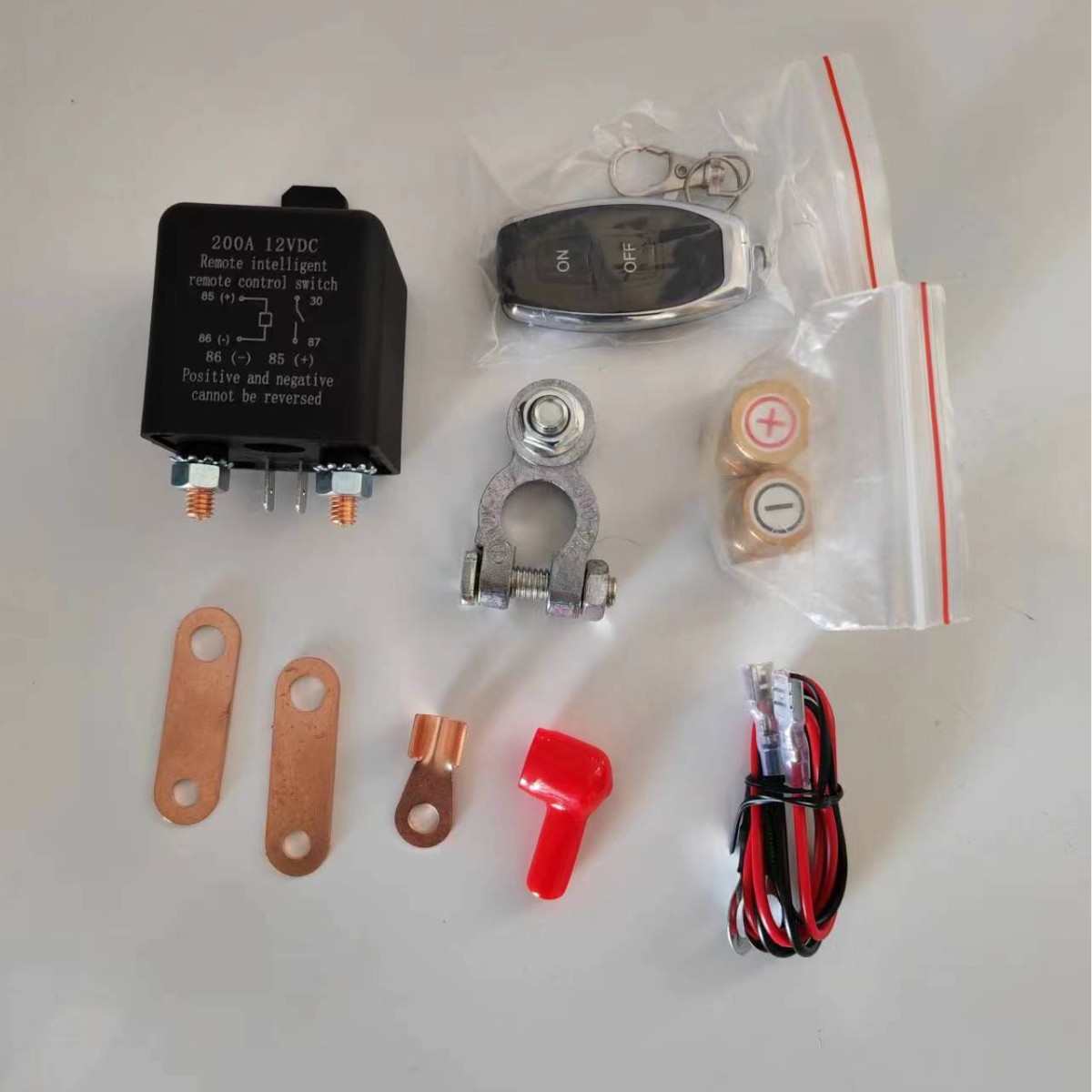 智能遥控继电器断电开关12V 120A 200A，用于汽车卡车摩托通用