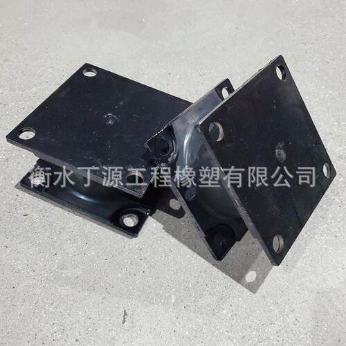 圆锥ZNP破碎机减震块减机震弹簧钢剪切夹板橡胶减震板簧压路减层