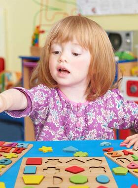 ABC Puzzle Shape Sorter Wooden Toys Early earning Jigsaw