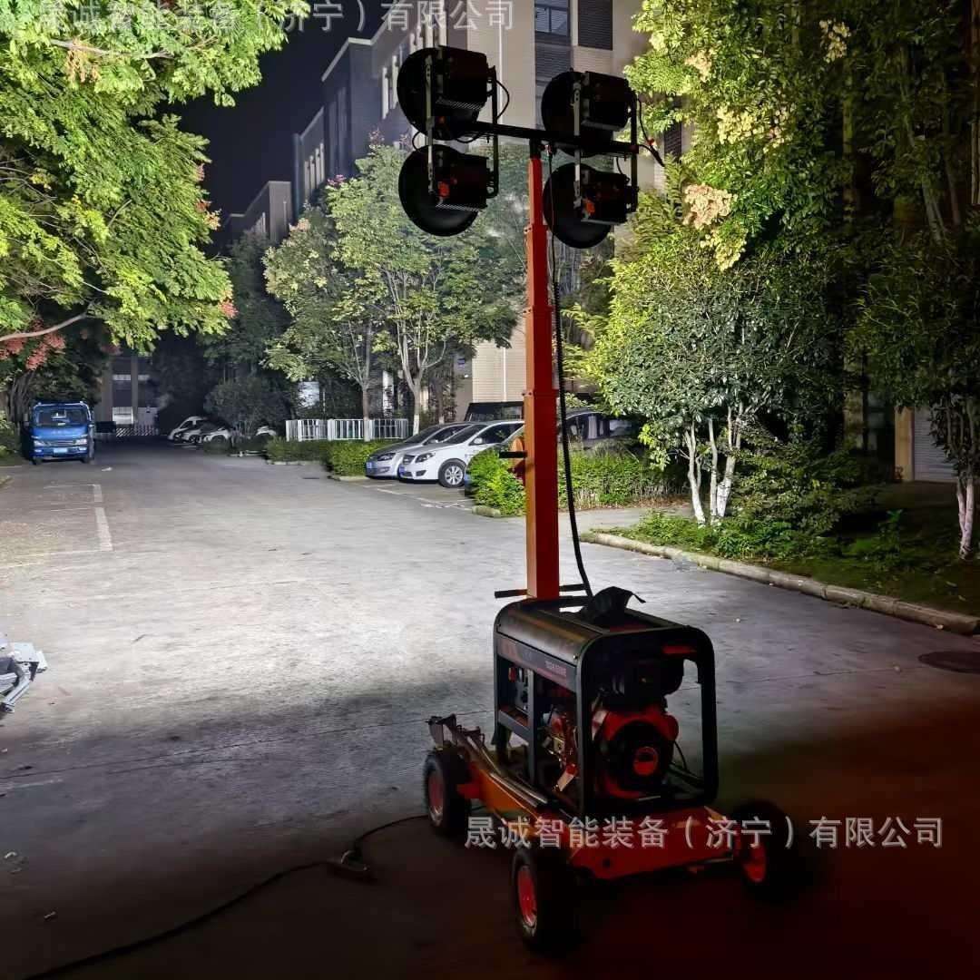 外贸出口LED发电移动照明灯隧道户外施工应急抢险防汛移动升降设