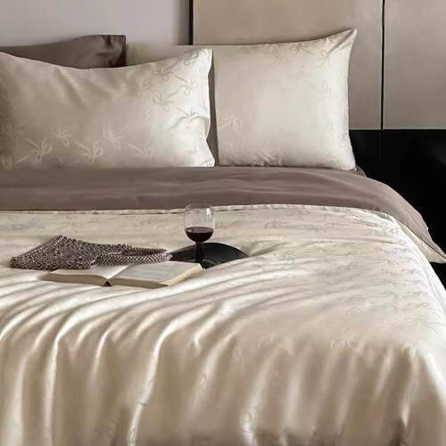 A类夏季兰精天丝四裸睡丝通滑HCK南感家纺件套四件套冰丝凉床单被