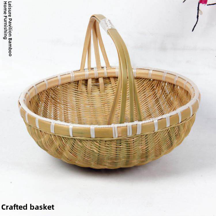 购产品纯手工全绿色竹编，产品储，背包篮，物篮，小筛子，簸箕41