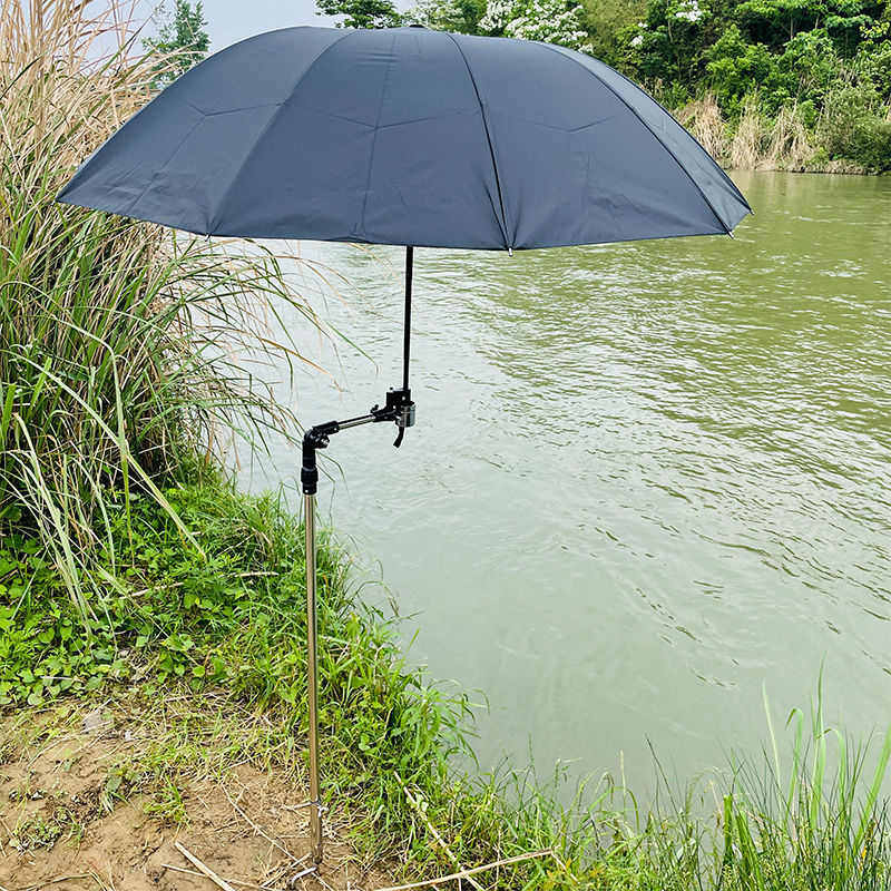 遮阳e5y插地钓鱼户外摆摊挡雨支架露营河边钓鱼万向伞 支架