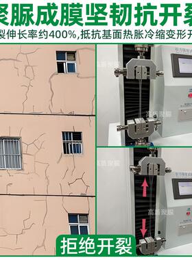 高盾天冬纯聚脲透明外墙补漏涂料窗台裂缝堵漏防水胶装饰隔热材料