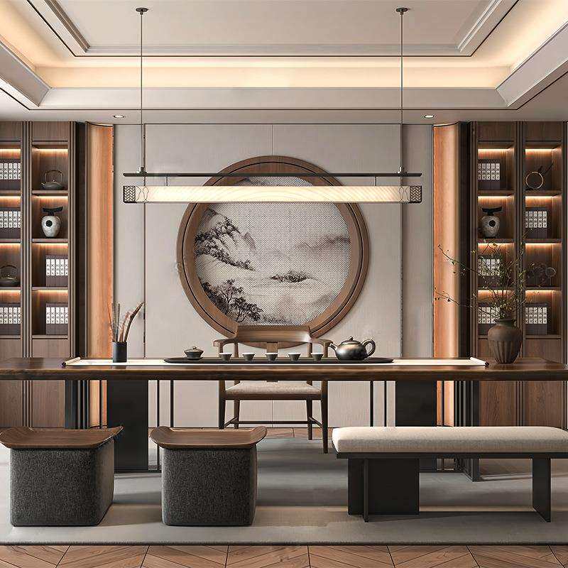 2025实木餐椅子广岛椅餐厅会议洽谈家用靠背椅咖啡店餐厅扶手椅书