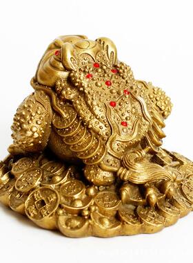 厂 纯工铜金蟾 大小金家蟾业礼开品办公礼品05艺摆件