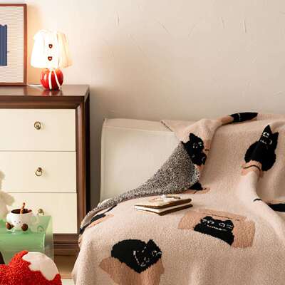 秋冬加厚半办边绒肩毛毯沙发午睡绒盖毯女生披加毯DLN20251公司午