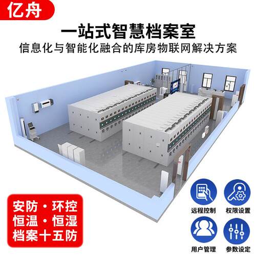 RFID智慧档案库房智能恒湿档案室建设档案库房一体化管理系统