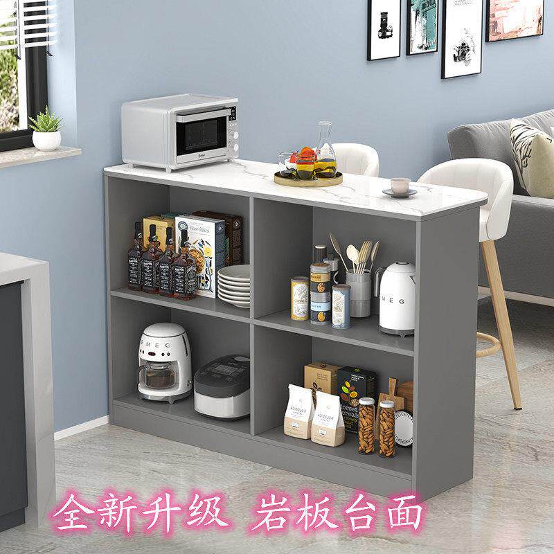 家用小户型吧台客厅隔间柜岩板吧台面厨房隔断双面柜经济型饭桌