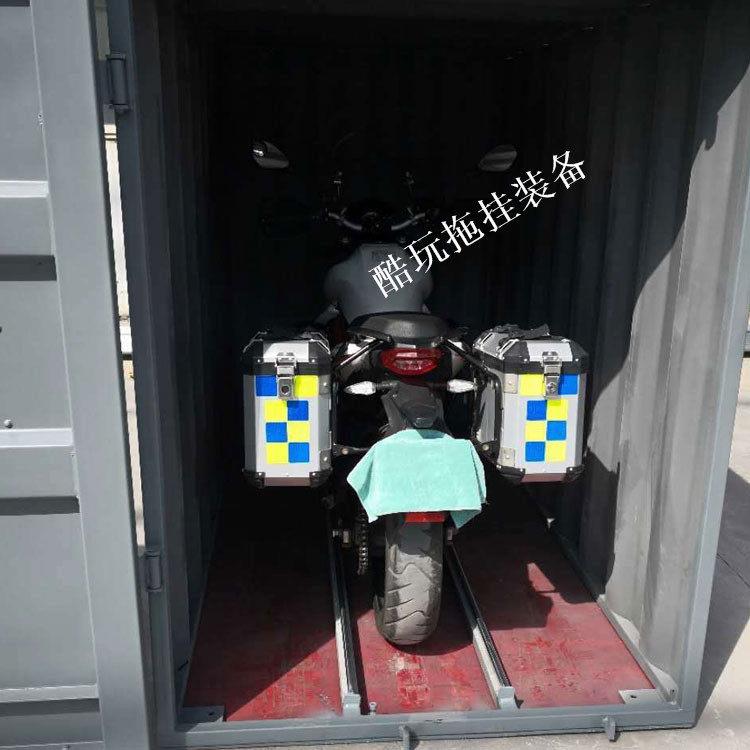 机车车库防雨防晒防盗停车棚机车遮阳车罩移动车罩钢结构运输箱