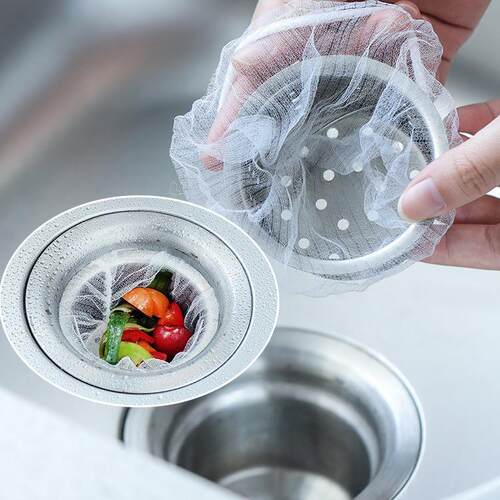 Home Kitchen Anti-Clogging Sink Filter Drain Garbage Bag for