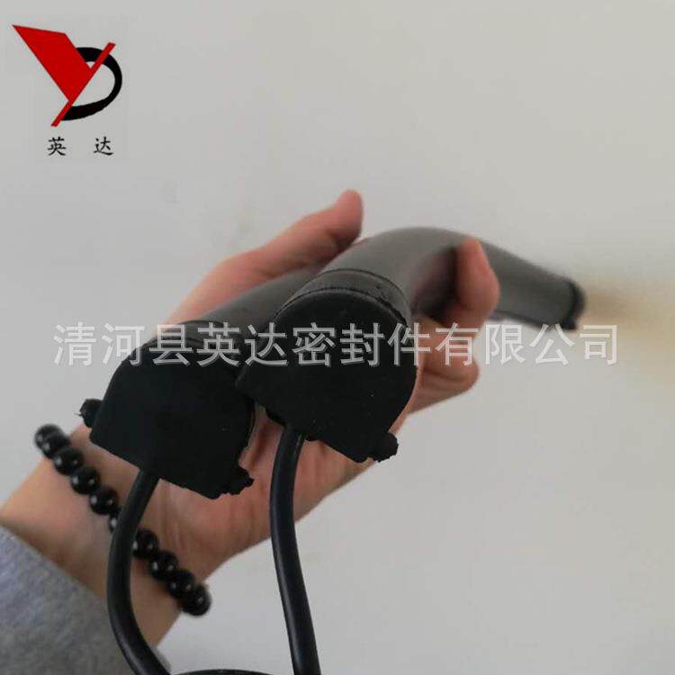 橡胶安全触边自动旋转门立柱门底防撞条防碰撞接触带防夹手密封条