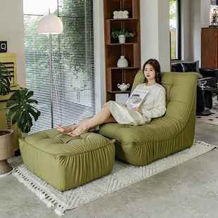 人椅沙发小型阳台客厅网红躺户可躺可睡886蜂窝毛毛懒虫沙发休闲