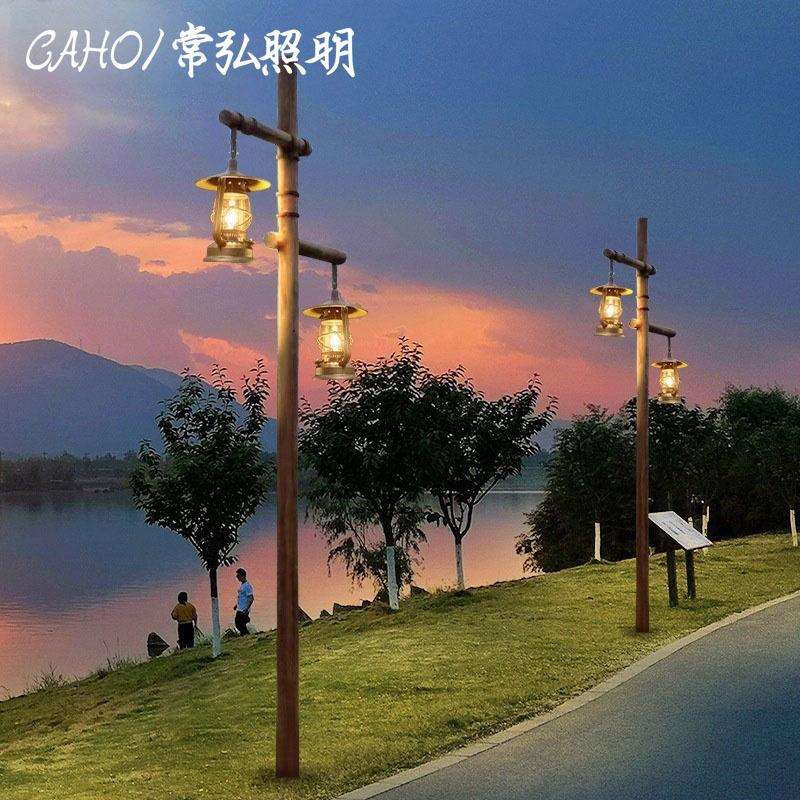 太阳能户外马灯景观灯古城镇文旅景区园林庭院公园户外防水复古路