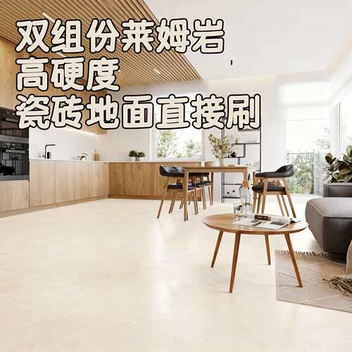 莱姆岩环保涂料地坪漆液岩墙面墙地一体漆瓷砖地面改色漆液态磨石