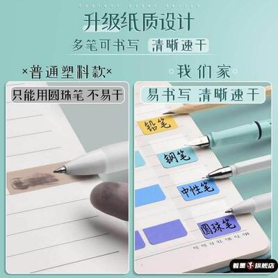 课本笔记速查标记索引贴莫兰迪标签纸质透明标签便签贴纸目录贴纸