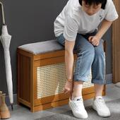 凳实木玄关柜多层收纳 架换鞋 超薄鞋 柜家用门口楼道室内入户翻斗鞋