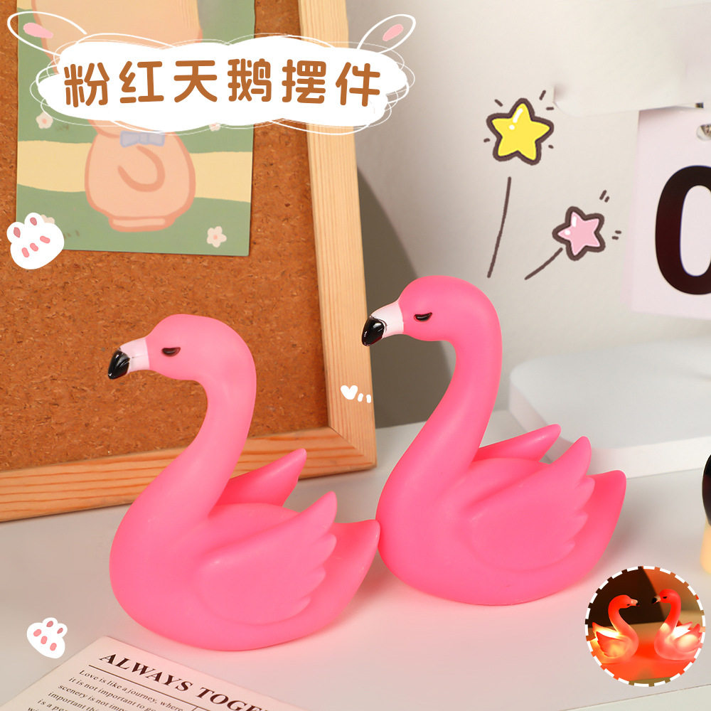 火烈鸟床头灯卡通小夜发光小夜灯