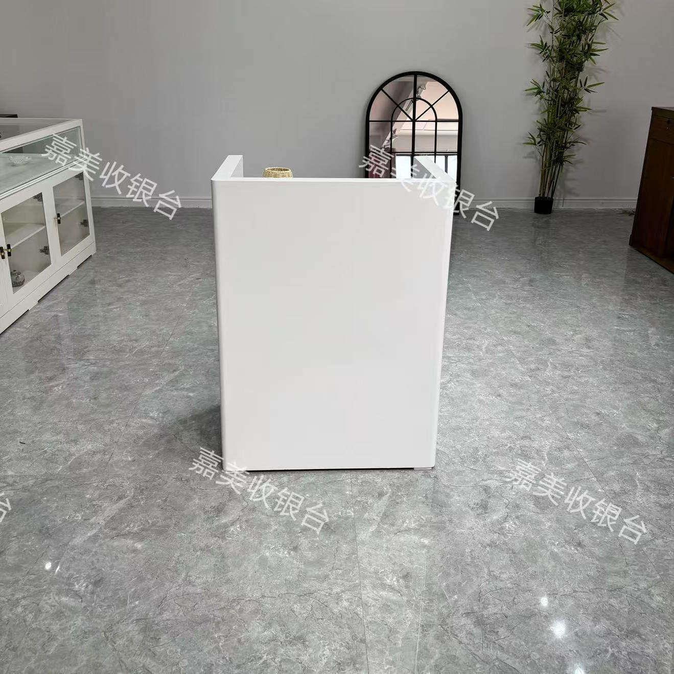 简约现代咨询台导购台饭厅餐饮4s店公司迎宾台小型轻奢烤漆引导台