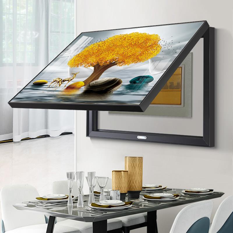 电表箱画装饰画现代简约免打孔遮挡饭厅配电箱总开关盒壁画