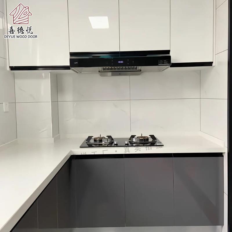 南京实木厨房橱柜灶台柜生产厂家石英石台面全屋设计一体